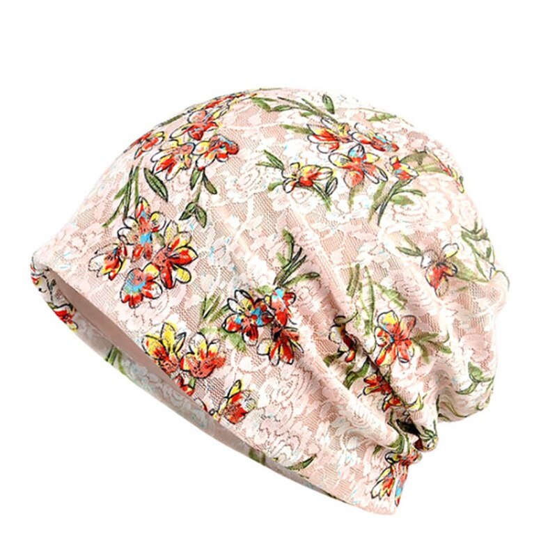 Muts van katoen, kant, bloemenmotief, casual stijl, ademend, elastisch, zomerzonnehoed, buiten, zon, straat, kamperen, vissen, zonnehoed: Beige