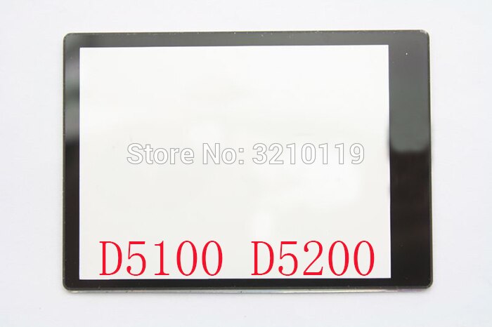 10Pcs Lcd Screen Window Display (Acryl) outer Glas Voor Nikon D5100 D5200 Screen Protector + Tape