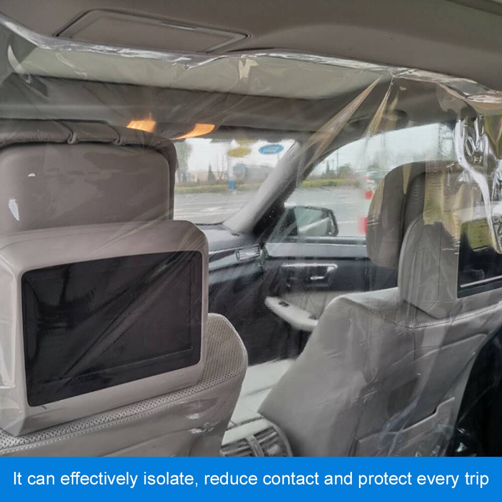 Auto Isolation Film Full Surround Anti-droplet Protective Cover Antifoam Clear Isolation Curtain For Car Taxies Interior