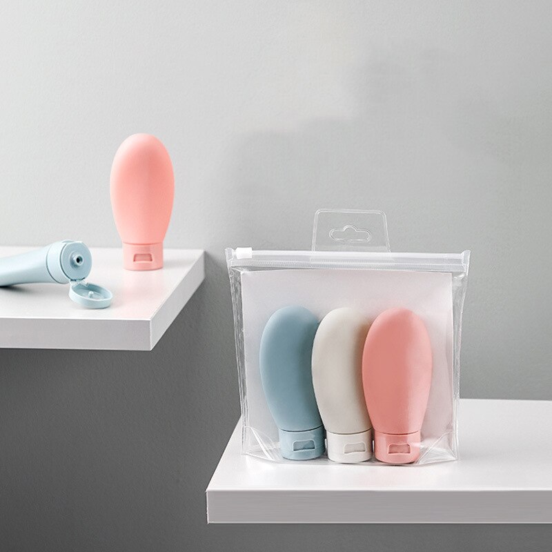 3 Stks/set Nordic Syle Reizen Hervulbare Fles Kit Draagbare Essentie Shampoo Douchegel Flessen Container Kan Dragen Op Het Vliegtuig