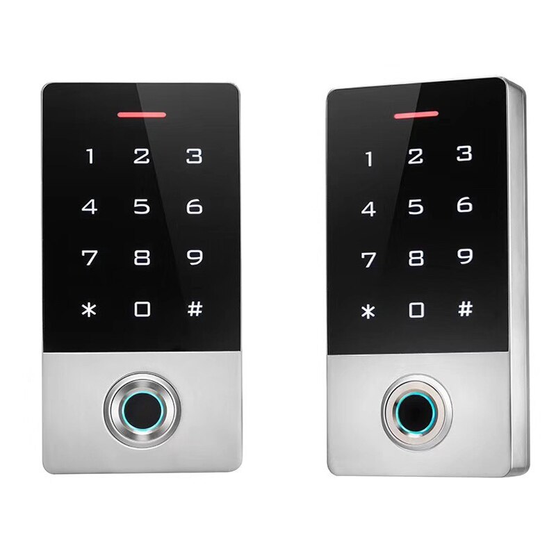 Backlight Waterproof Touch key 10000 user 125khz RFID Fingerprint Access Control Electronic Door Lock Electric Gate Opener