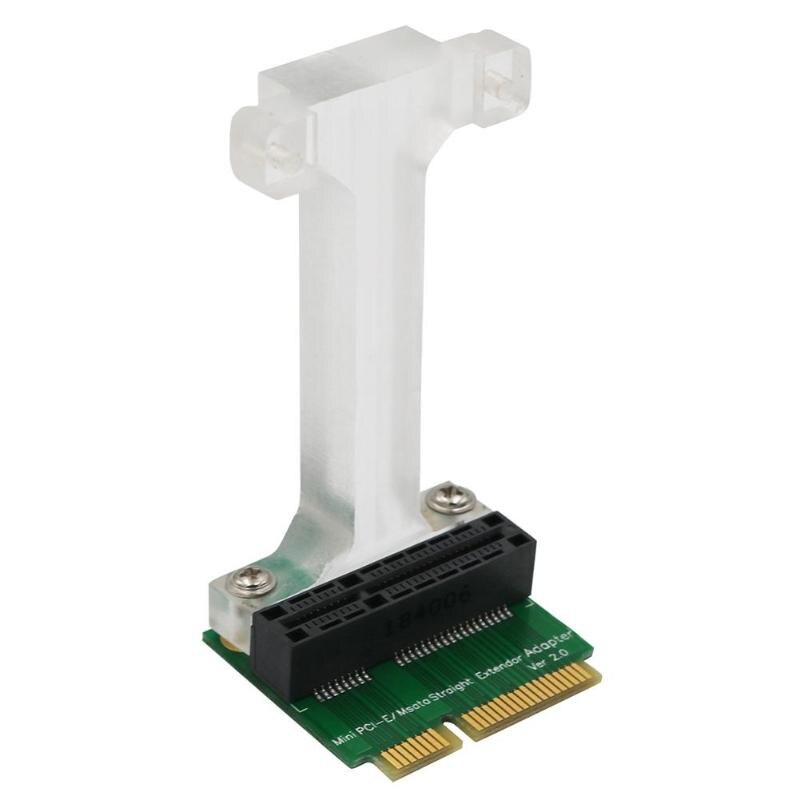 Mini pci-e msata connector adapterkaart voor 3g 4g wwan lte gps module msata kaart verticale montage met stabiele beugel