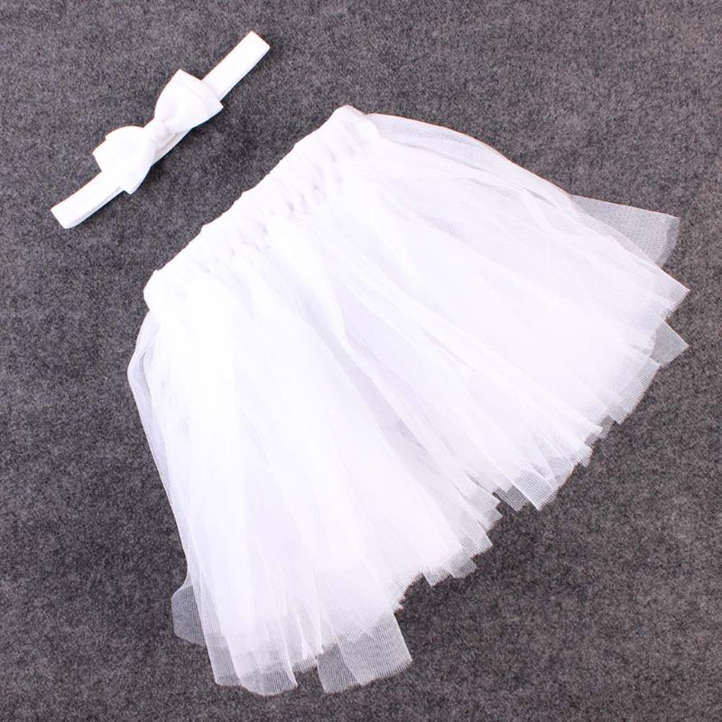 Cute Kids Meisjes Peuter Baby Boog Bloem Tutu Jurken Fotografie Prinses Jurk 85WA