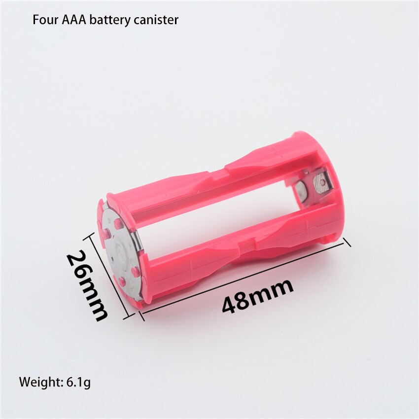 1pcs 4*AAA Battery to C Size Parallel Battery Convertor Adapter Red Battery Holder Cases Box C Size Battery Adapter