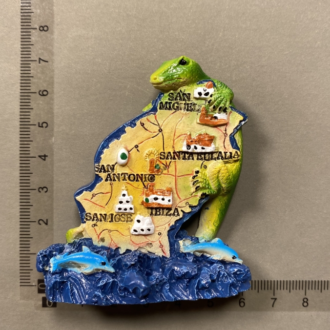 Europe Spain 3D Refrigerator Magnet Tourist Souvenirs Stickers,Home & Kitchen Decoration Fridge Magnet Message Sticker: Orange