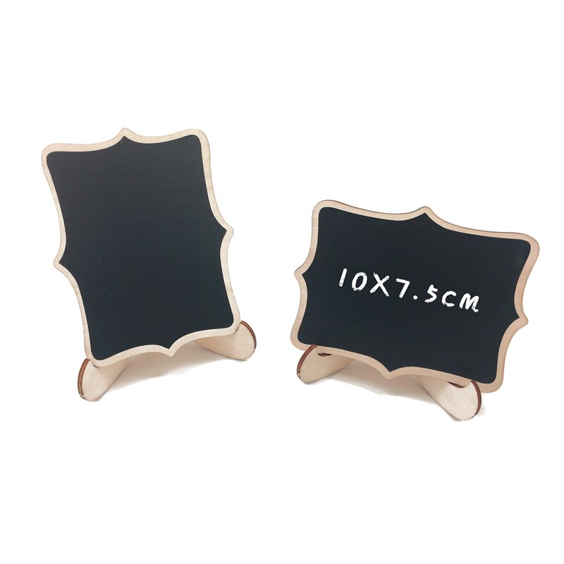10pcs/Lot Lace shape Wooden mini blackboard Message boardFor Wedding Party Decorations chalkboards: Lace shape