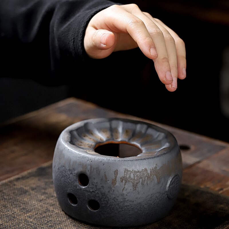 Ceramics Teapot Heating Base Japanese Style Candle Retro Kung Fu Teapot Trivets Warmer Chauffe Plat Bougie Tea Heater JD50DZ