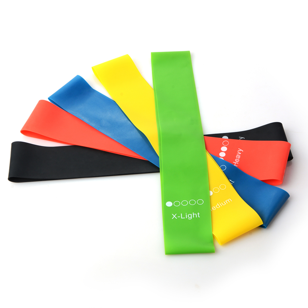 MrY-bandes de résistance élastiques en Latex, 5 couleurs, pour la musculation, pour le Yoga et les Pilates