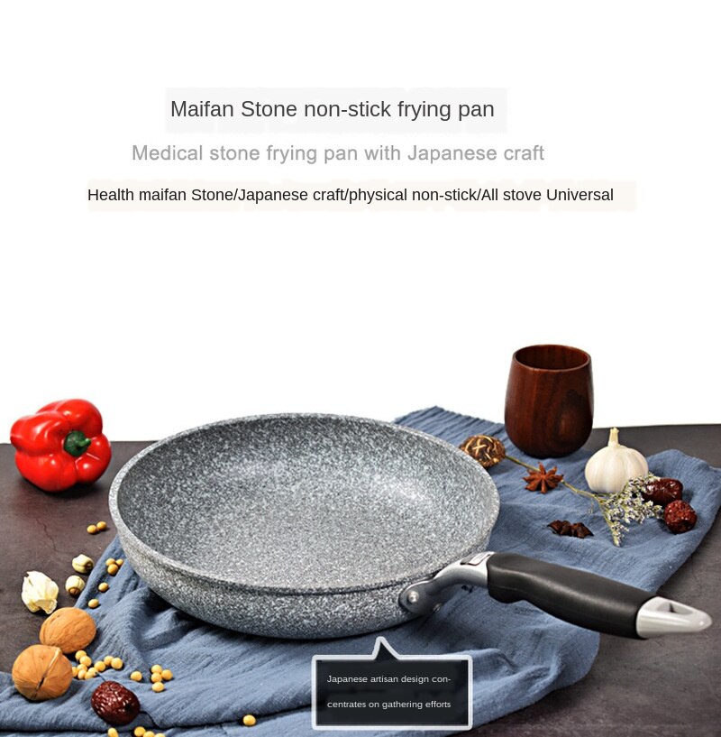Japanese style Maifanshi pan non stick pan frying pan Frying pan with anti scalding handle pans CY50911