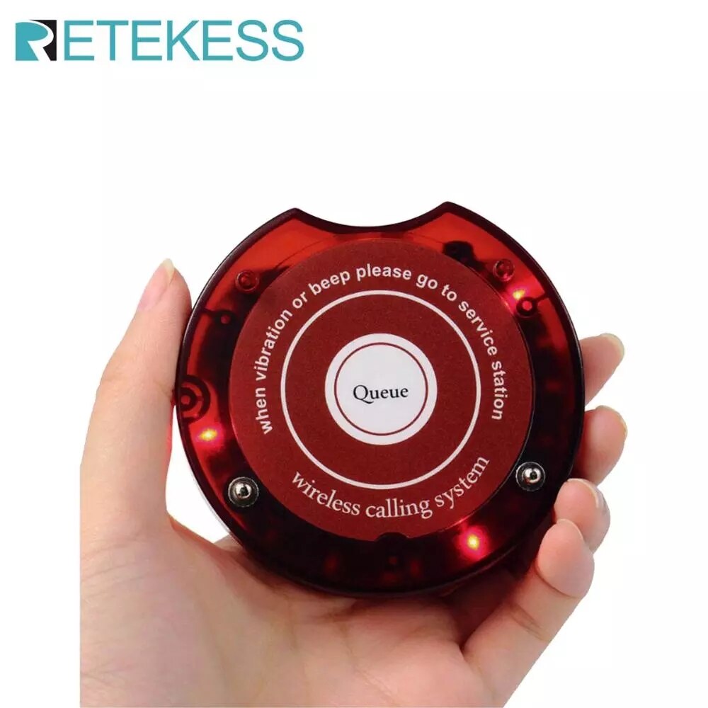 1 Pcs Pager Receivers For Retekess SU-668 Restaurant Pager Wireless Calling System For Restaurant Coffee Shop Church Clinic