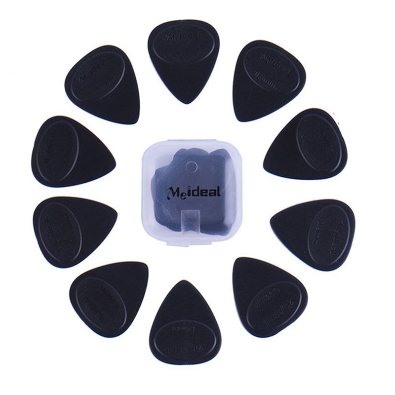 Meideal 15 Stuks Helder En Kleur Siliconen Gitaar Vingertop Protectors In 5 Maten (L/M/S/ xs/Xxs) en 10 Stuks Plectrums