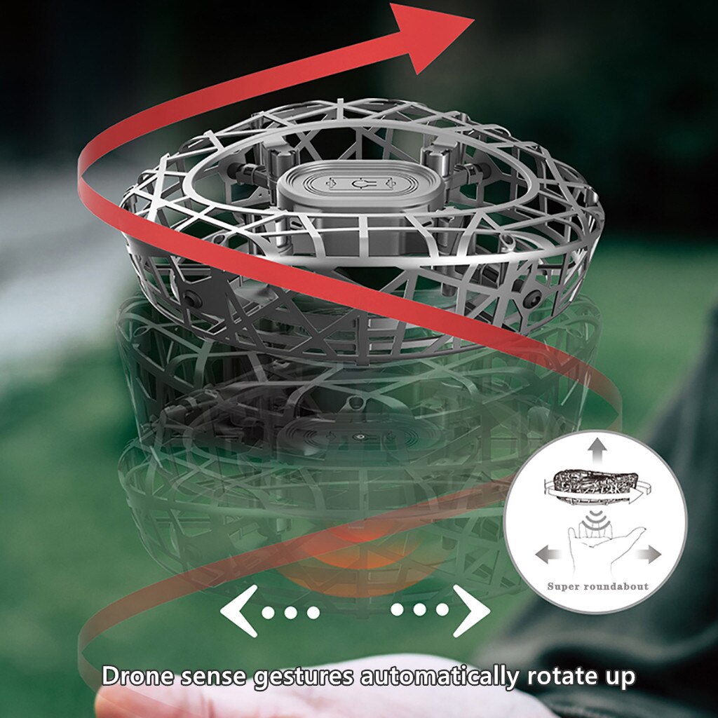 Flight Simulator Mini Hand Controlled Infrared Induction 360° Rotation