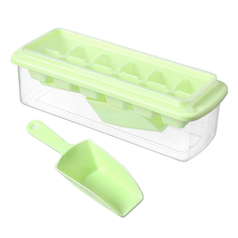 Baby Food Box Ice Grid Ice Tray 12 Grid Anti Overflow Mould Suitable For Freezers Cocktail Whisky Baby Food: green