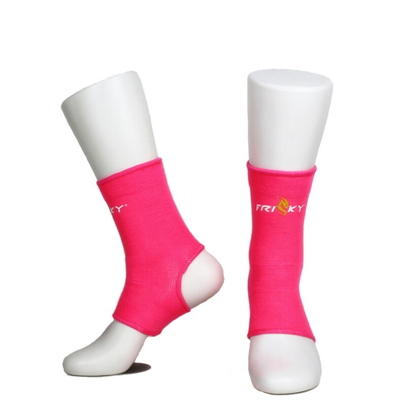 1 para tajski boks sport orteza stawu skokowego skarpety uciskowe stóp ochronny sprzęt siłownia Sanda Muay Thai sprzęt Protector noga: Pink / S