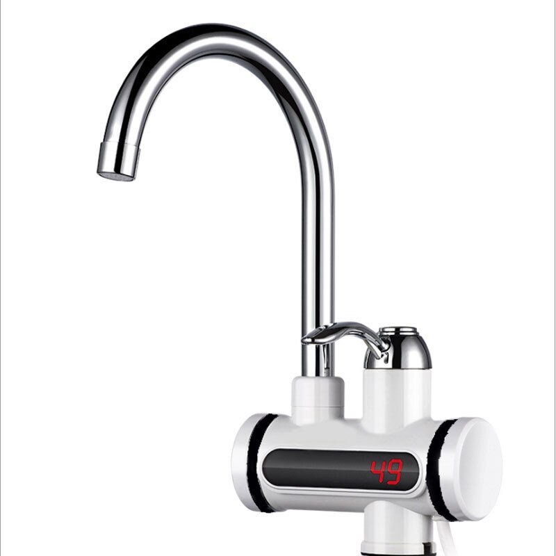 Safety Tankless Instant Electric Water Heater Temperature Display Water Heating Kitchen Water Heater Boiler with LED