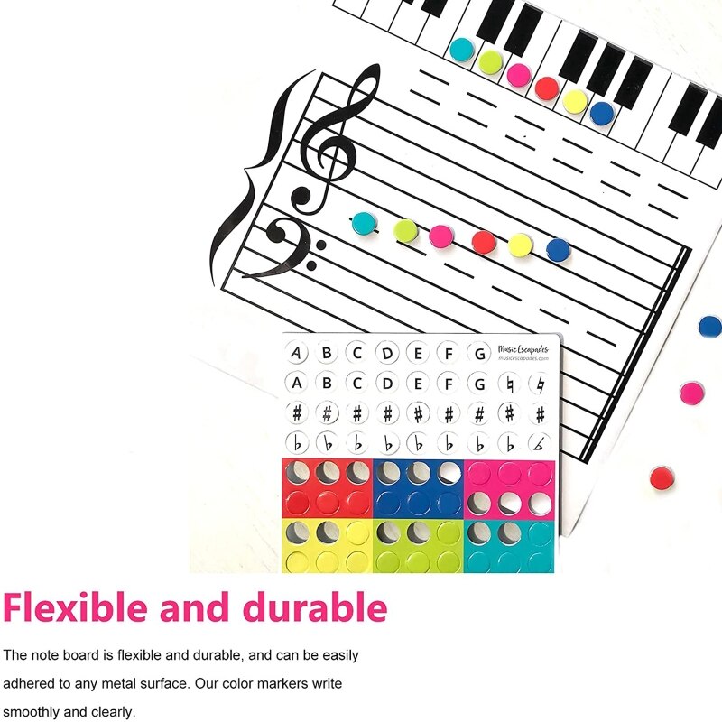 Magnetic Music Notation Whiteboard Teaching Aid Instrument Music Learners