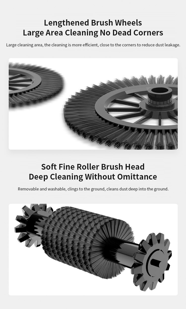 2 In 1 Hand Push Vacuum Cleaner Set Home Sweeper Broom Dustpan Handheld Dust Collector Carpet Floor Cleaners