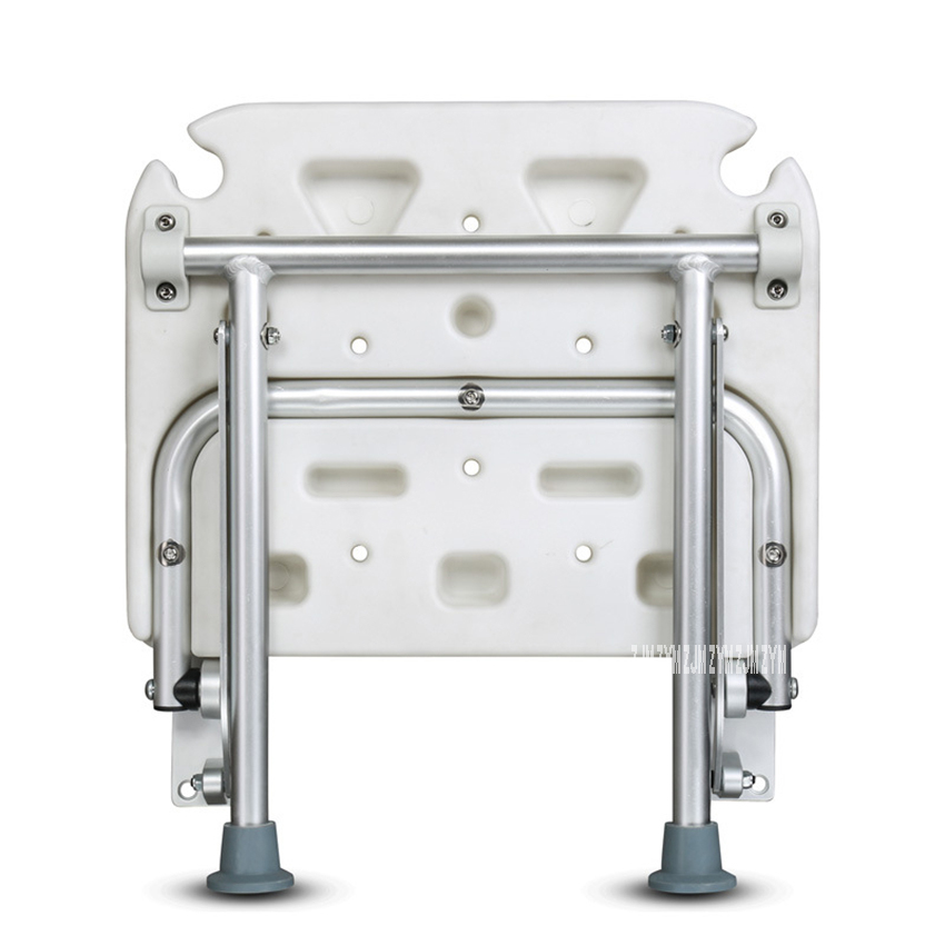 YC5301, Banco de asiento plegable sin barrera para ducha, taburete de baño de aleación de aluminio, taburete de pared, silla para la pared del baño con ranura para ducha