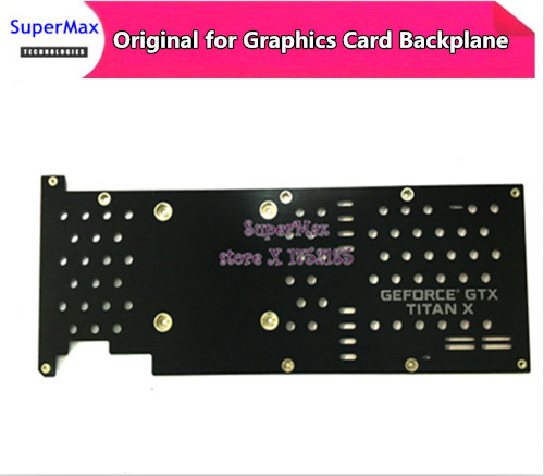 Geforce gtx titan x spilling grafikkortkort heldekkende grafikkort vannkjølingsblokk bakplate bakpanel