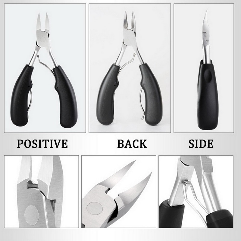 Nail Clipper Set Stainless Steel Toenail Clippers for Thick Ingrown Toe Nail Heavy Duty Precision Nail Scissor Toenails Tool