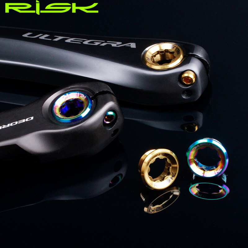 RISIKO M20x8 Fahrrad Kettenblatt Schrauben Titan MTB Rennrad Kurbel Abdeckung Arm Deckel Tassen BB Tretlager Befestigungs Schraube für SHIMANO