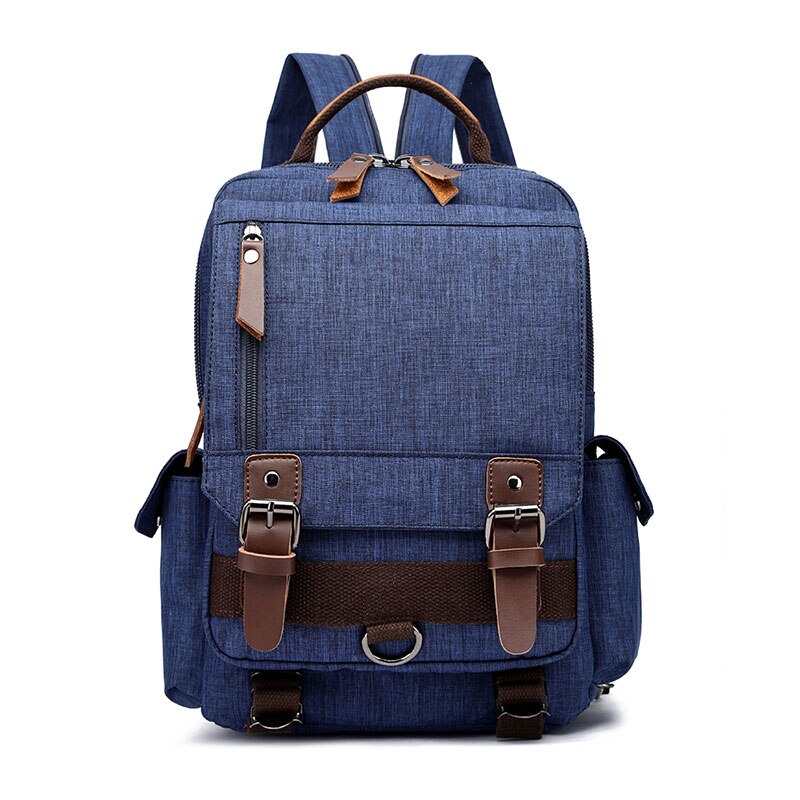 Mini Zaino Da Viaggio Uomini Donne Multifunzione Piccolo Impermeabile di Oxford del Sacchetto di Petto Vintage Casual di Scuola del Sacchetto di Spalla Crossbody B078: Backpack Navy Blue