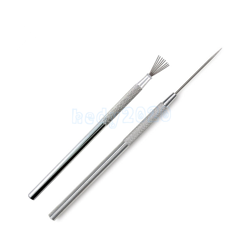 Juego de 50 Uds de herramientas de arcilla de cerámica de 7 pines con textura de alambre y aguja Pro, herramientas de modelado de esculturas cerámicas, cepillo de textura de cerámica