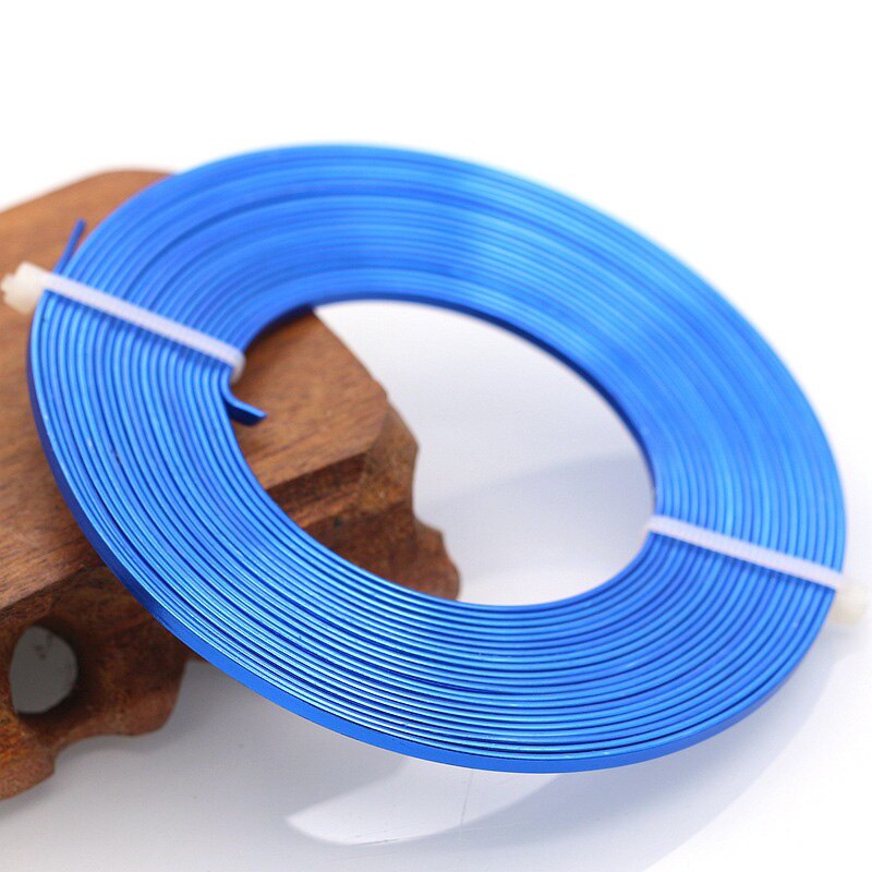 5 Meter 3Mm Platte Anadized Kleur Plated Aluminium Draad Voor Sieraden Maken Armband Craft Diy Accessoires Levert