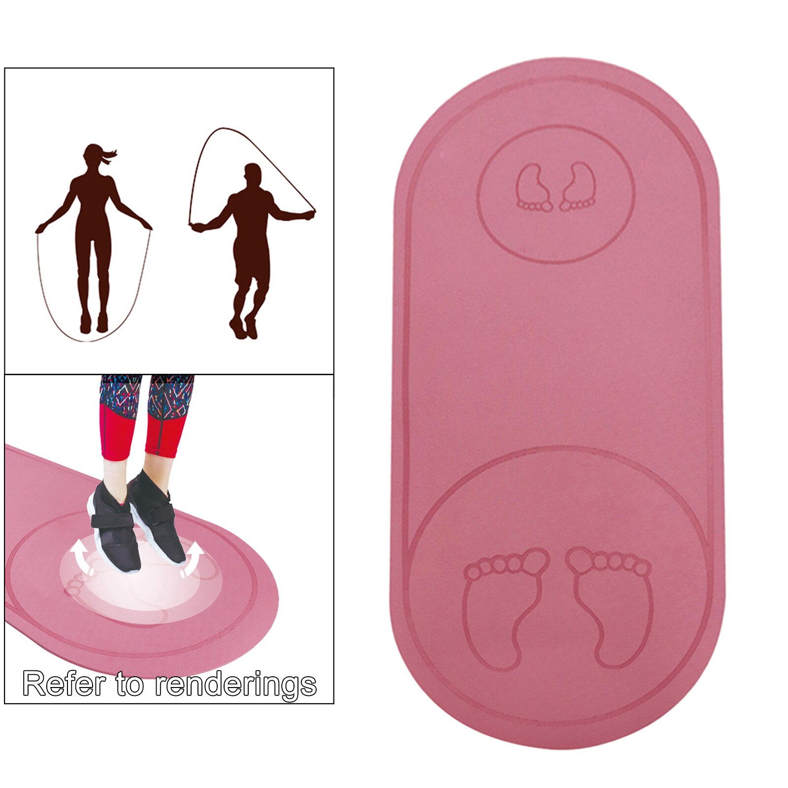 Rutschfeste indoor-springmatte, stoßdämpfende fitnessmatte, yogamatte für das heim-fitnessstudio