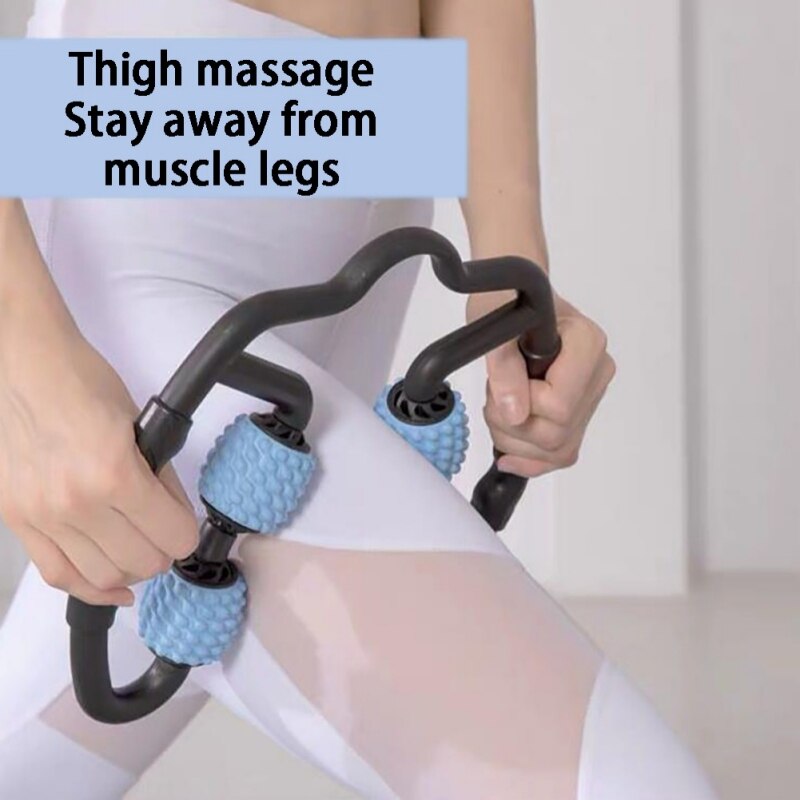 Fitness Massage Roller - Foam Wave Muscle Relaxer - Rehabilitation & Yoga Tool