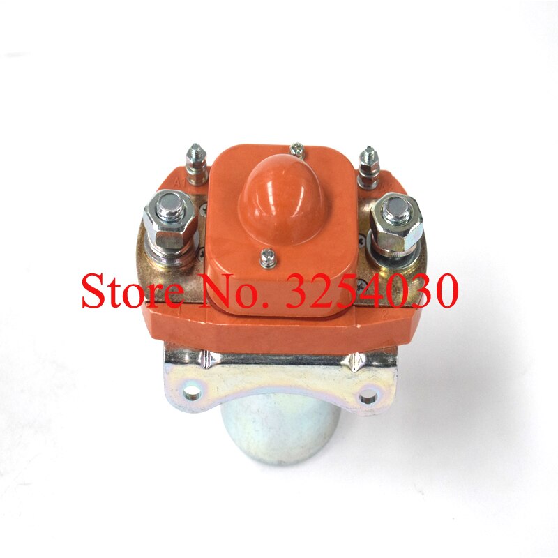 Opzichtige Binnenlandse Oranje 36 V 400A Dc-relais ZJ400D voor Elektrische Touringcar of Sightseeing Auto Elektrische Pallet Vrachtwagens