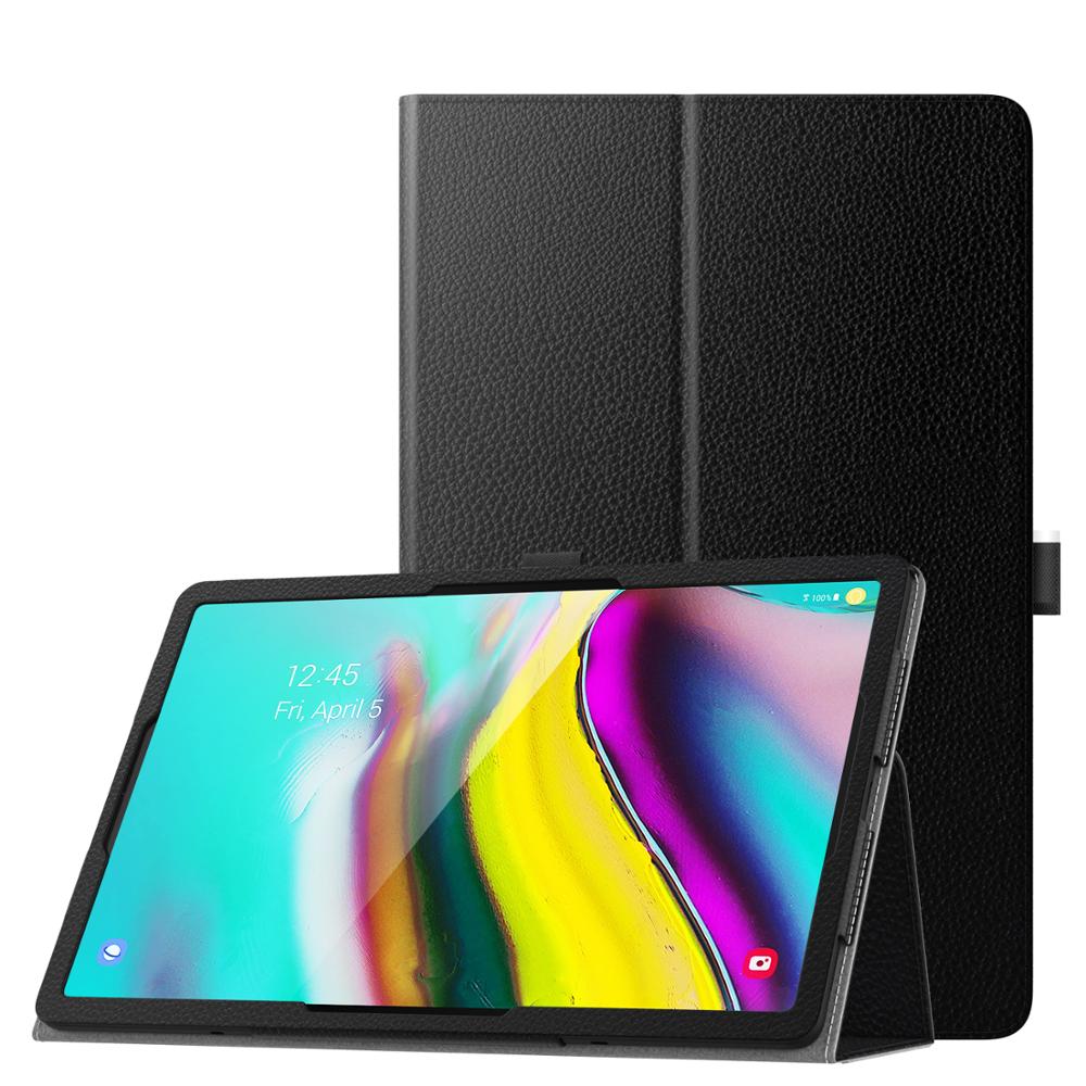 Fodral för samsung galaxy tab  s5e 10.5 release, smalt pu läder skalskydd stativfodral med auto wake/sleep för galaxy tab  s5e