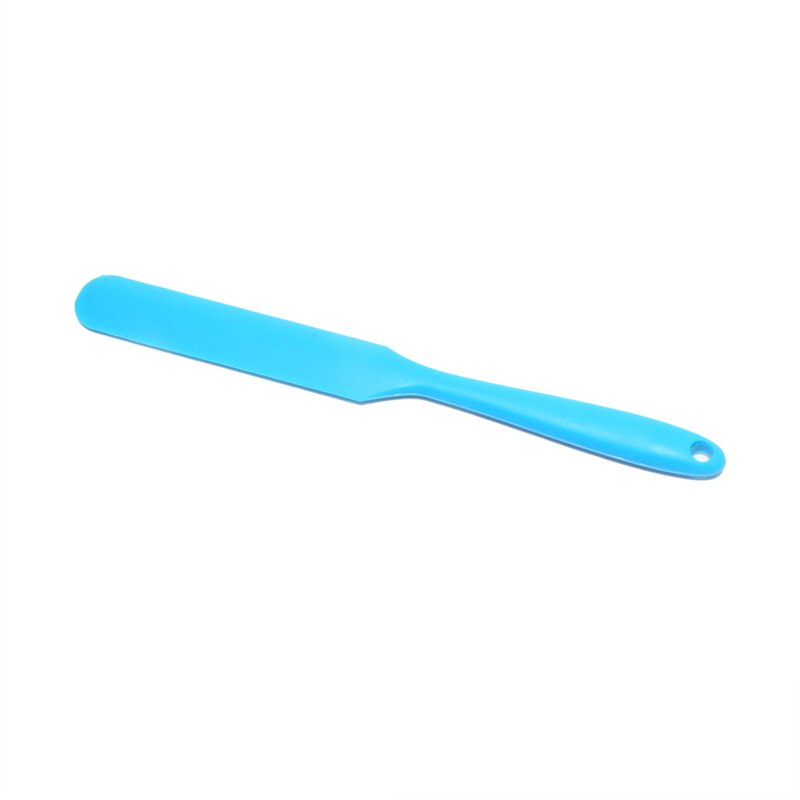 Small Colorful Silicone Scraper Long Scraper Butter Knife Scraper Cake Making Accessories Baking Scraper Tool Cake Scraper Tool: Blue