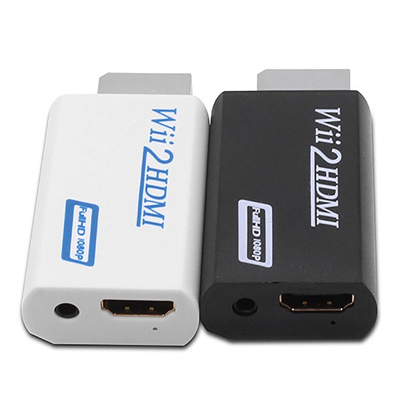 for WII to HDMI Converter, 1080P HD Output Connection Adapter, 3.5mm Jack o Output Converter(Black)