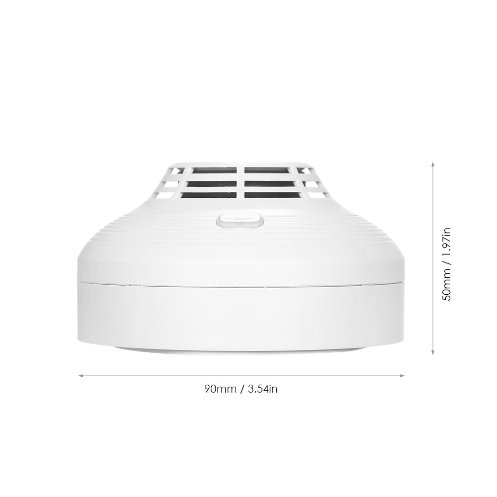 Smoke Detector Fire Alarm with Photoelectric Sensor Battery Operated with Light Sound Warning Not Hardwired for Home Kitchen