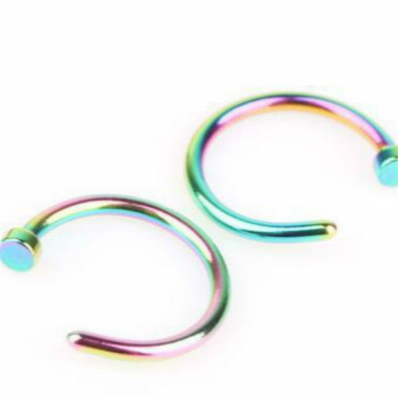 1pz Decorativa Naso Trucco Giocattoli Delle Ragazze Congelato Trucco Giocattoli Autoadesivi Del Chiodo Bianco I Bambini Della Principessa Orecchini etichetta Giocattoli