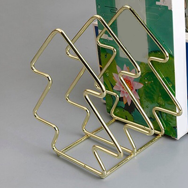 Bestand Sorter Organizer 5 Sectie Ijzerdraad Boek Eindigt Tijdschrift Stand Opslag Mail, Papier, Document, map, Office (Goud)