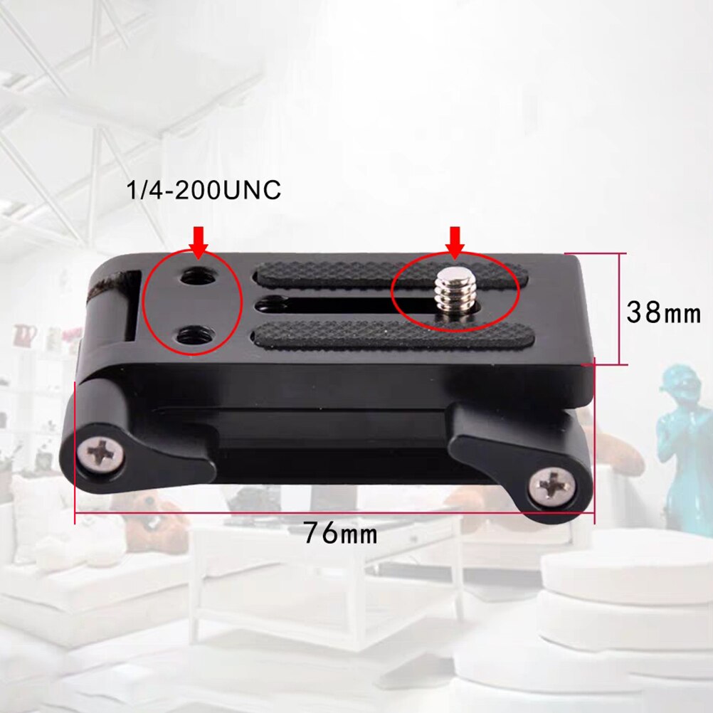 1 pc stativkopfhalterungen mit schnellwechselsystem für slider-schienen, einbeinstative, stative und dslr-kameras