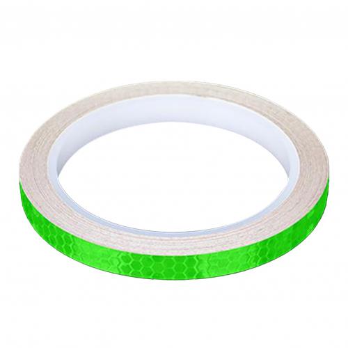 1Pc 8 Meter Auto Styling Reflecterende Streep Tape Motorcycle Bike Body Velg Wiel Streep Tape Stickers Decoratieve Blauw/rood/Geel: green