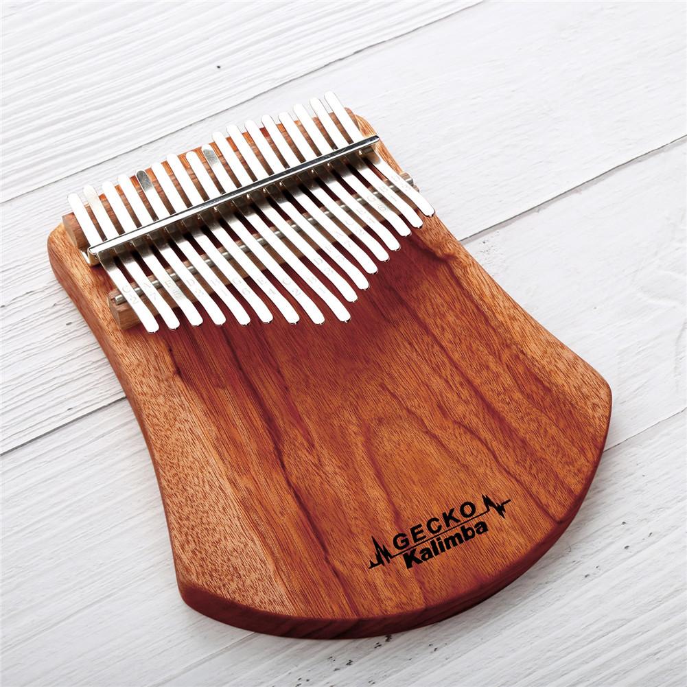 Gecko 17 Toetsen Kalimba Afrikaanse Kamfer Hout Duim Piano Vinger Percussie