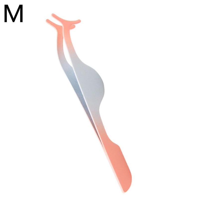 Pinzette per ciglia finte applicatore per ciglia finte estensione ciglia bigodino pinza ausiliaria pinza per trucco strumenti 1 pz: M
