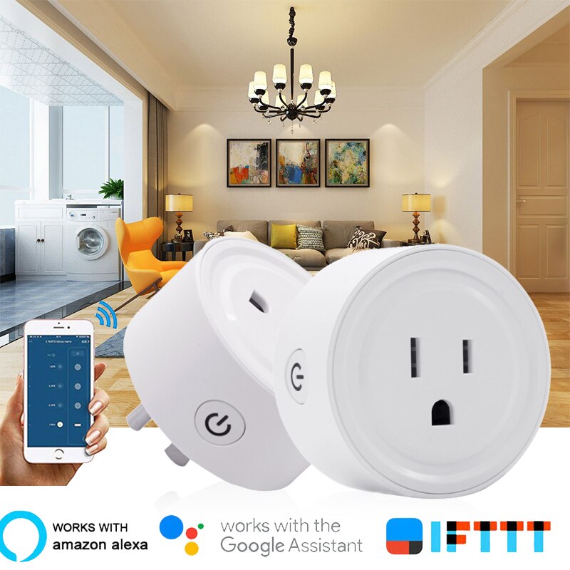 Wifi Smart Plug Outlet Afstandsbediening Us Plug Socket Voor Echo Alexa Google Thuis Voice Control Smart Socket Verlichting Accessoires