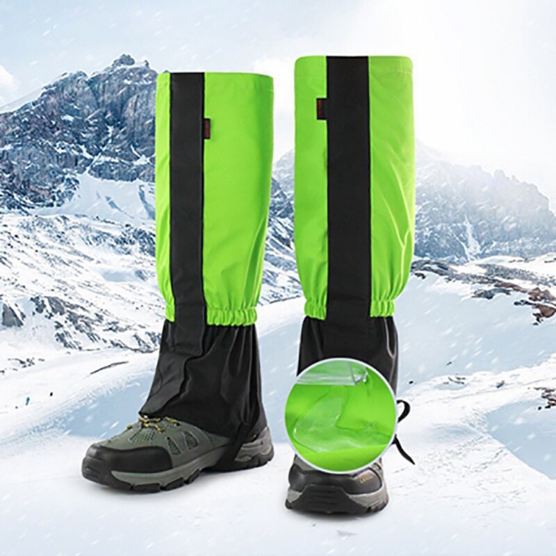 Unisexe imperméable Legging jambe couverture guêtre randonnée Camping botte chaussure voyage coupe-vent jambières