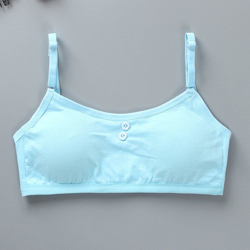 Girl Bra Sport Cotton Soild Kids Underwear for Teenagers Young Girls Small Wireless Training Teen Bras 8-16Y Clothes For Girls
