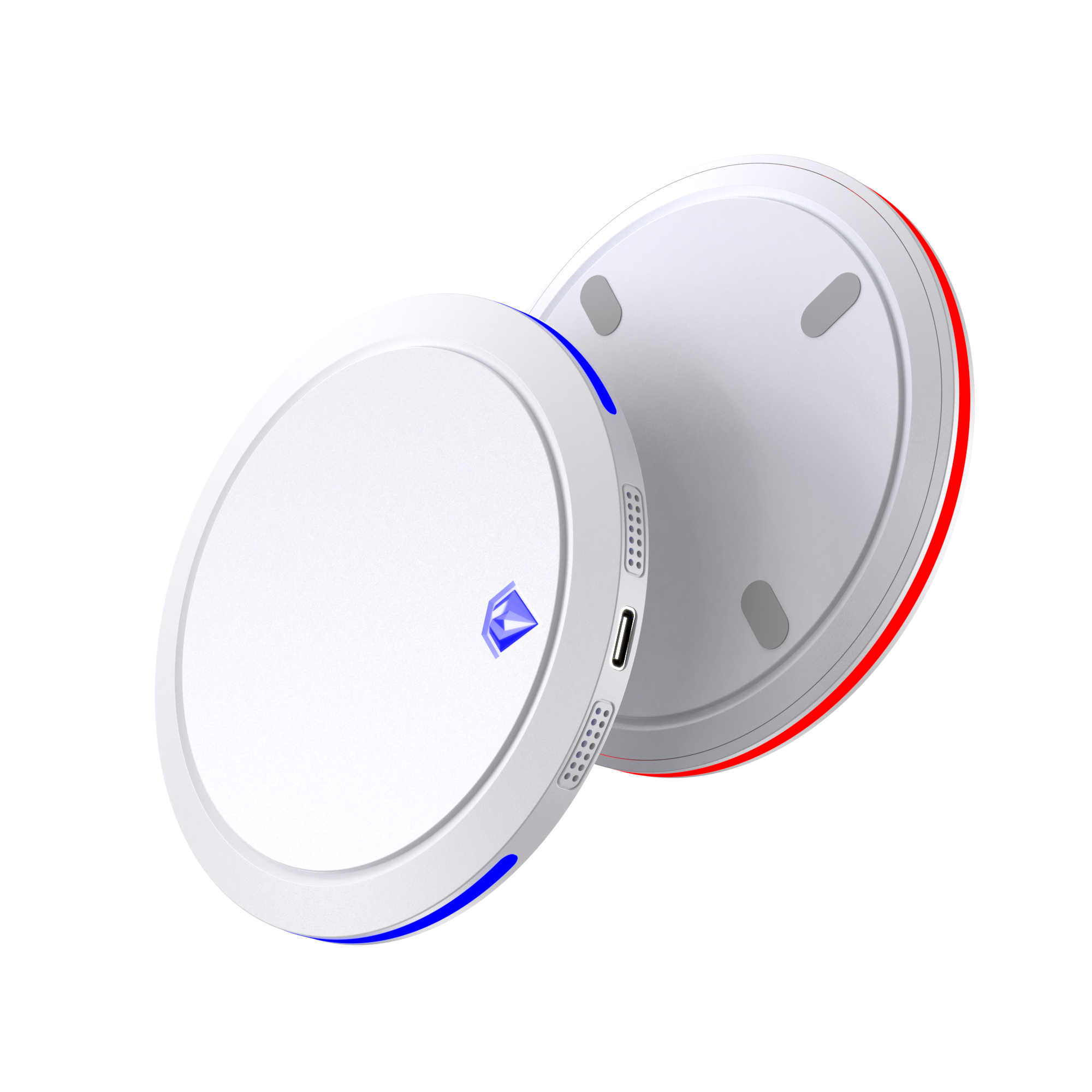 15W Wireless Charger Fast Wireless Charger Charging For QI 13 /12: WHITE