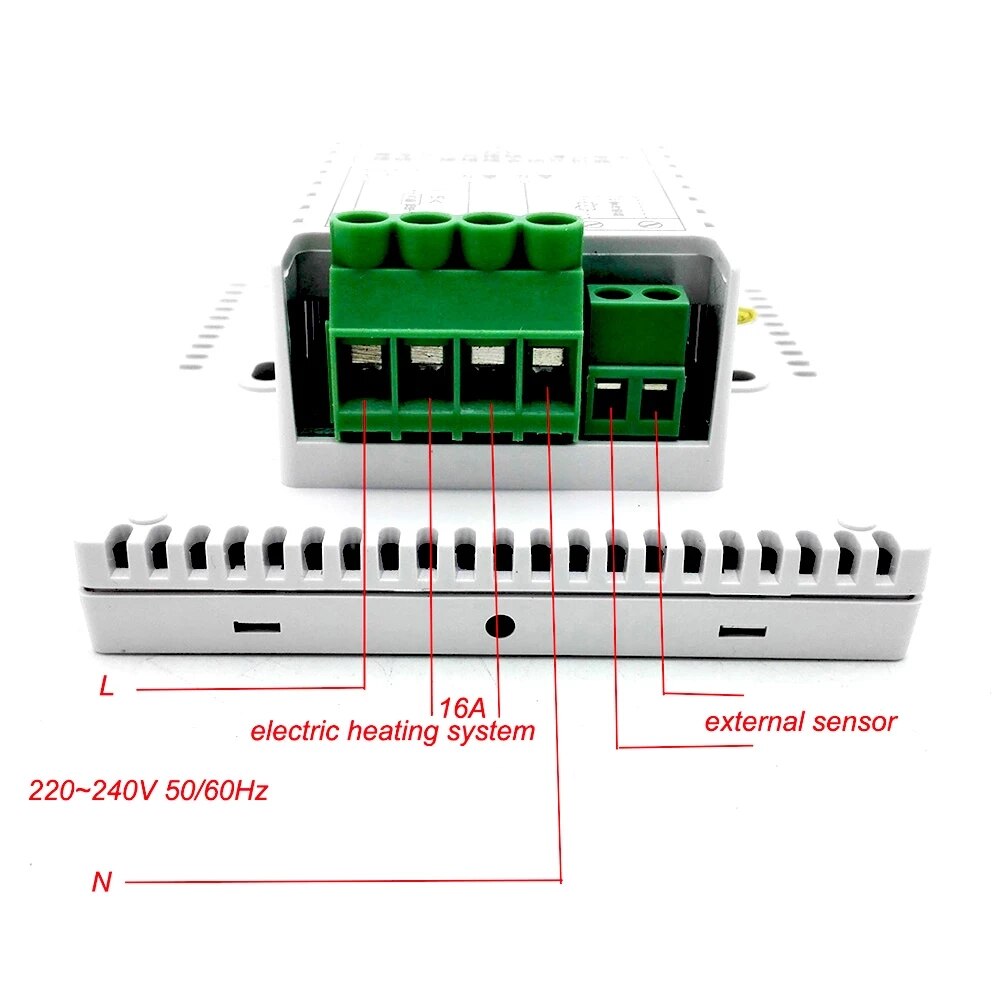 220V 16A LCD Smart Wifi Programmable Floor Heating Room Thermostat Room Temperature Controller