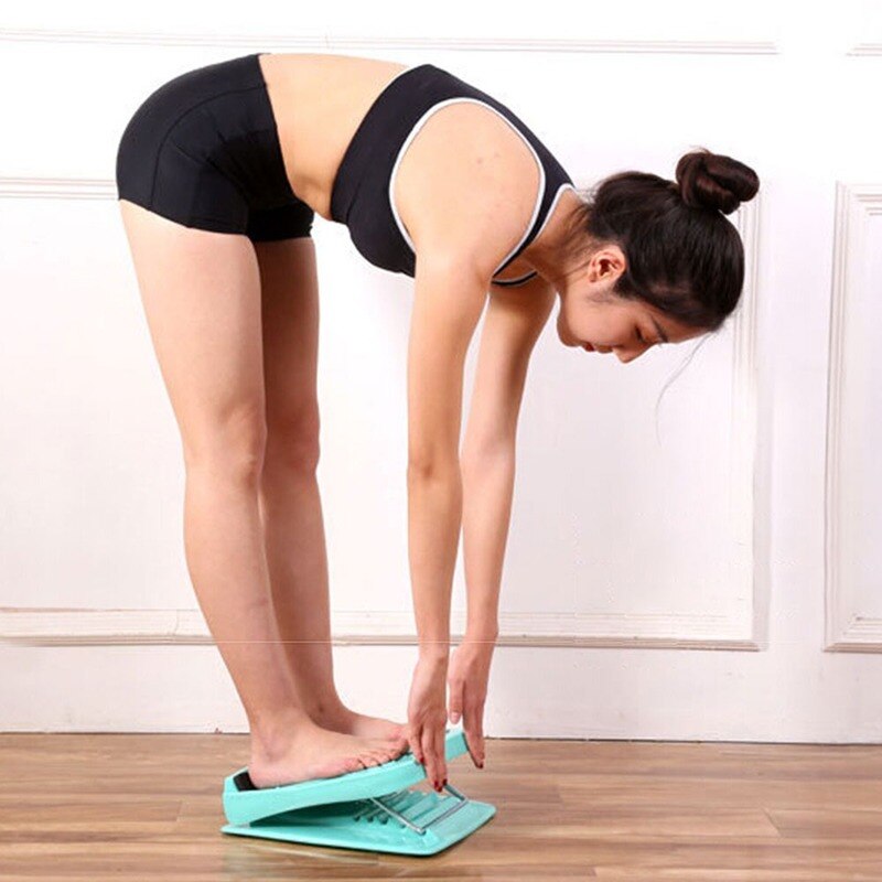 Tablero inclinado portátil para masaje de pies, tablero ajustable para estriberas, ensanchador de tobillo, 4 posiciones, tabla de cuña elástica para pies