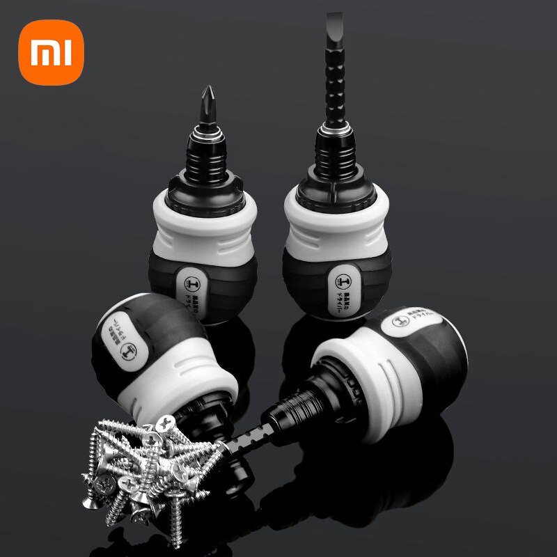 Xiaomi Retractable Screwdriver Short Handle Cross Straight Multi-purpose Screw Driver Repair Tool Mini Combination Universal Set