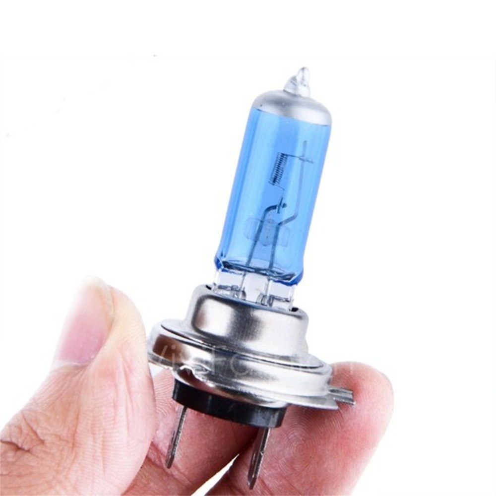 2 stk/sett  h7 55w 12v tåkelys halogen bilpære høyeffekt billykter lampe billyskilde parkering 5000k pærelampe