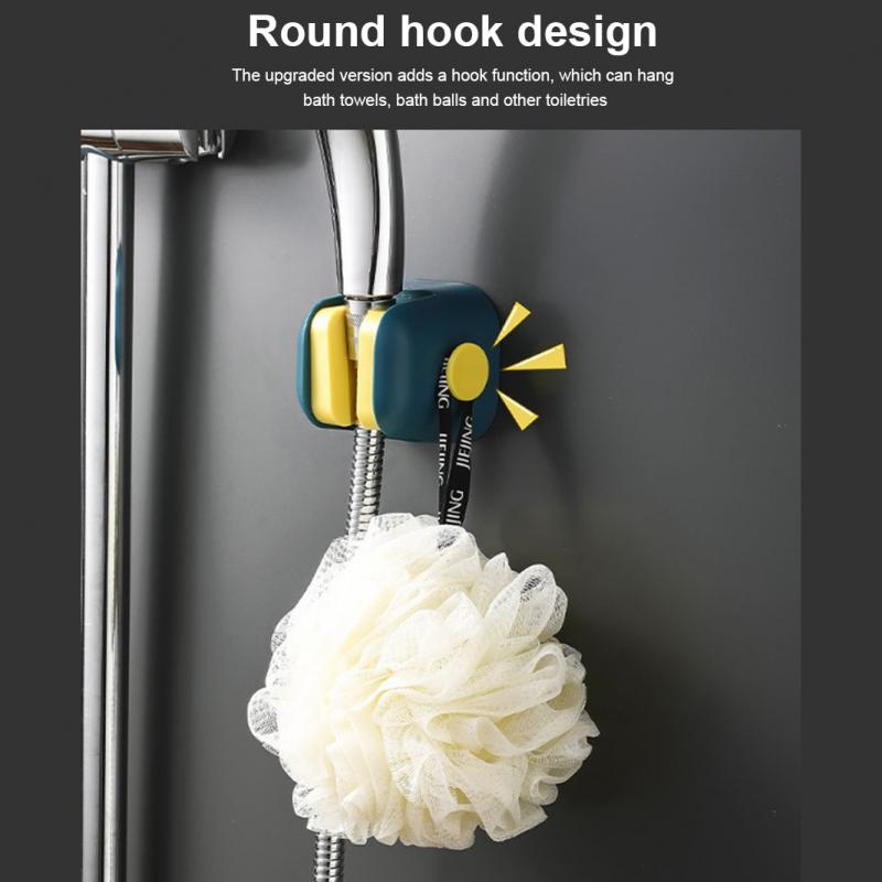 Shower Bracket Adjustable Shower Head Base Household Multi-colors No Punching Bathroom Shower Head Fixed Bracket Storage Bracket